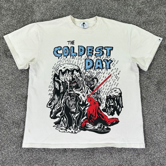 Warren Lotas Other - Warren Lotas The Coldest Day Samurai Skeleton Graphic T-Shirt Mens‎ XL Cream